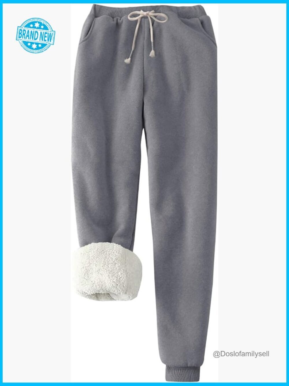 Sherpa Lined Fleece Joggers Pants Winter Warm Athletic Active Sweatpants